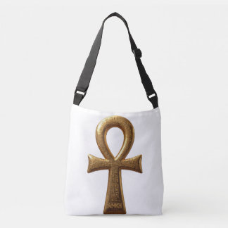 Elegante ägyptische Ankh-Symbol-Tasche Tragetaschen Mit Langen Trägern