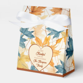 Elegante AhornBlätter Herzlichen Dank für den Ernt Geschenkschachtel