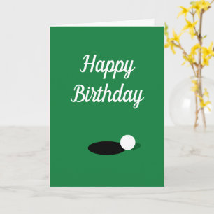Elegante Alles Gute zum Geburtstag-Golfkarte für G Karte