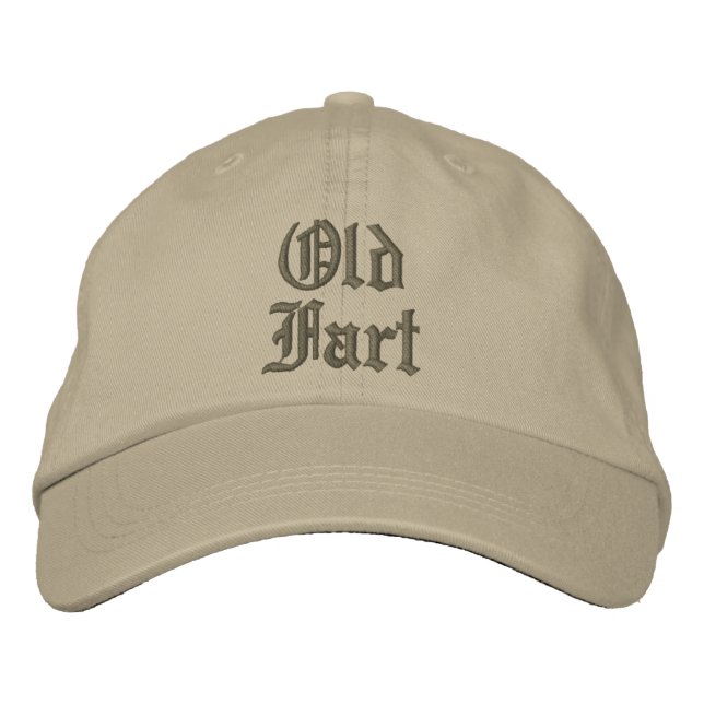 Elegante Alte Furz anpassbare Cap Bestickte Baseballkappe (Vorderseite)