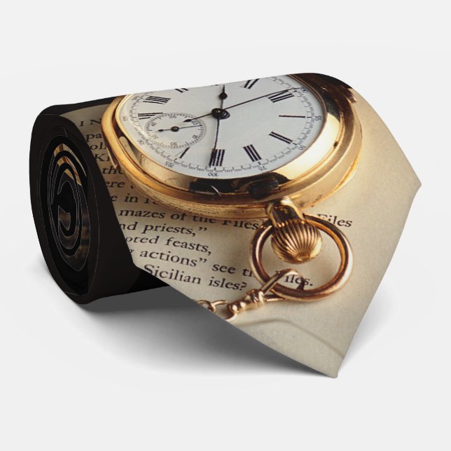 Elegante alte stilvolle Uhr Krawatte (Gerollt)