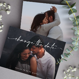 Elegante Ändern des Date Multi Foto QR CODE Save The Date