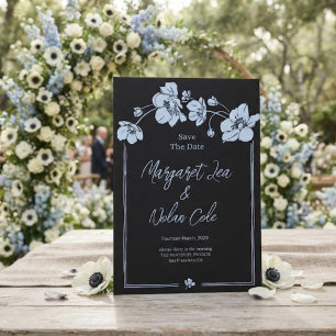 Elegante Anemone Blumen Save-the-Date-Karte Einladung