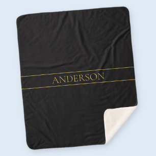 Elegante anpassbare Gold-Texte und -Linien Sherpadecke