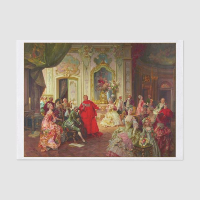 Elegante Ansammlung Motif Entdeckungsreise zur Alp Seidenpapier (Vorderseite)