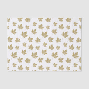 Elegante antike Gold Fall Maple Blätter. Seidenpapier