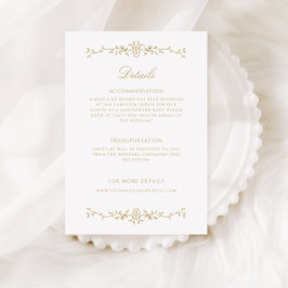 Elegante antike Golfregion Begleitkarte