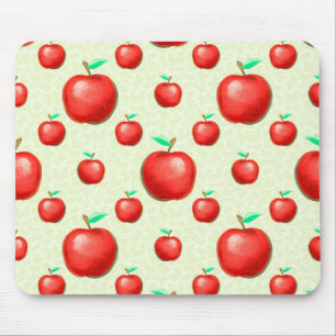 Elegante Äpfel Muster Honeycomb Hintergrund Mousepad