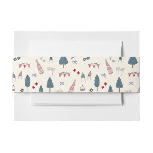 Elegante Apres Ski Bachelorette Einladungsbanderole