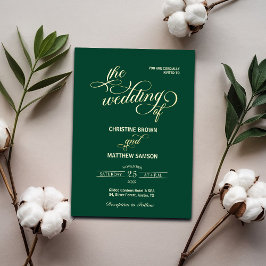 Elegante Aquamarine Hochzeit Folieneinladung