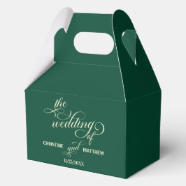 Elegante Aquamarine Hochzeit Geschenkschachtel