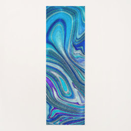 Elegante Aquamarine Paua Rainbow Muschel Inspirier Yogamatte