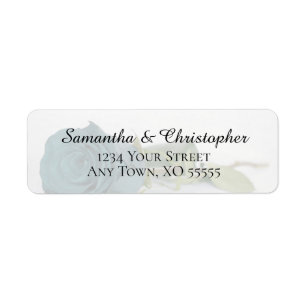 Elegante Aquamarine türkisfarbene Rose Hochzeit Rü