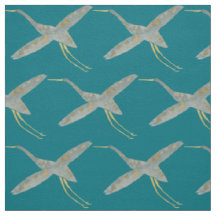 Elegante Aquamarine und graue Wasserfarbe Krane Vö