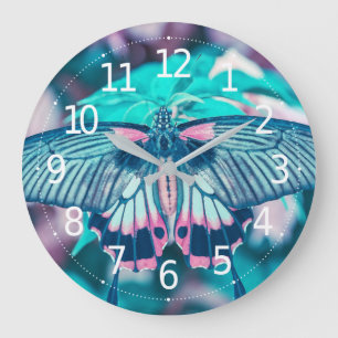 Elegante aquamarine Wand-Uhr der Große Wanduhr
