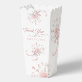 Elegante Aquarell Blume Bouquet Babydusche Favo Geschenkschachtel