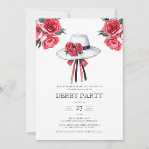 Elegante Aquarell-Einladung zum Kentucky Derby für Einladung