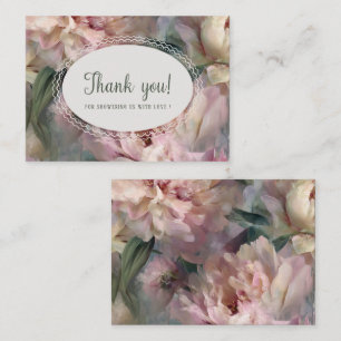Elegante Aquarell-Frühlingswildblumen-Notizkarte Mitteilungskarte