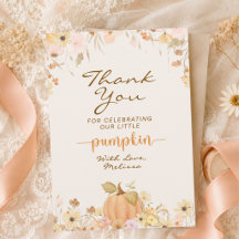 Elegante Aquarell Herbstblumen Kleiner Kürbis