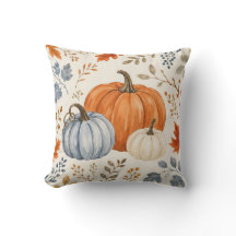 Elegante Aquarell-Kürbisse | Gemütliche Herbstbota