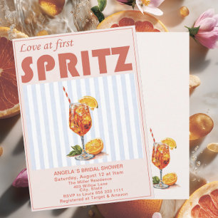 Elegante Aquarell-Liebe auf den ersten Spritzer Br Einladung