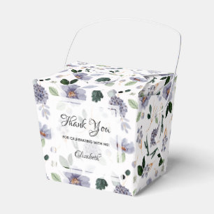 Elegante Aquarell-Lila-Blumen Geschenkschachtel