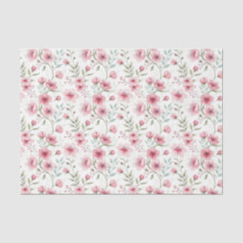 Elegante Aquarell-Rosenblumen-Decoupage Seidenpapier