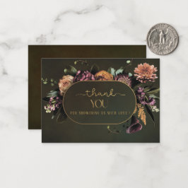 Elegante Aquarellbänder Floral Baby Dusche Mitteilungskarte