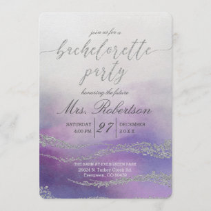 Elégante aquarelle Bachelorette Party Invitation