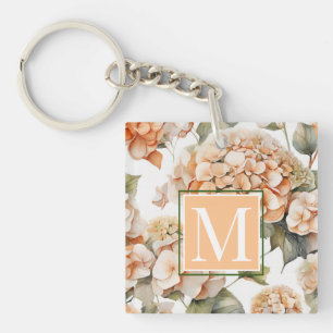 Elégante aquarelle blanche vert orange boho