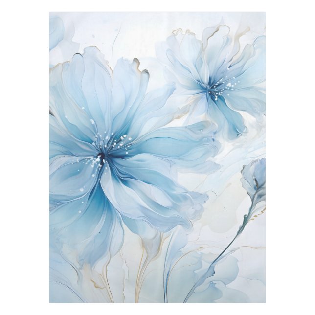 Elegante Aquarelle Blumenkohl Tischdecke (Vorderseite)