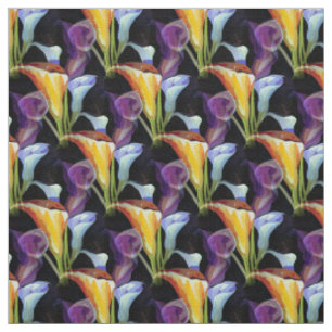 Elégante aquarelle Calla Lily tissu floral