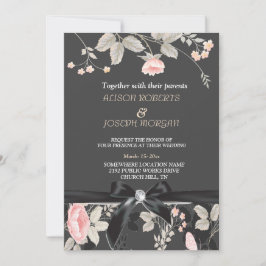 Elégante aquarelle chic Carte Mariage Floral