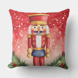 Elégante aquarelle Coussin d'arbre de Noël