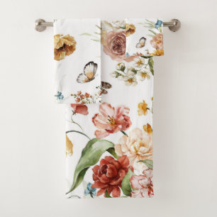 Elégante aquarelle fleurie décorative attirant l'o