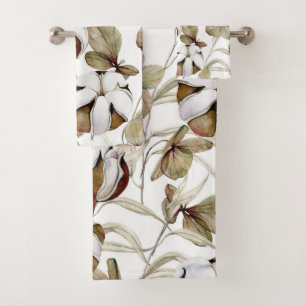 Elégante aquarelle fleurie décorative attirant l'o