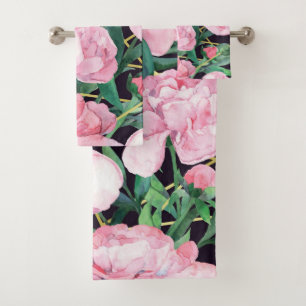 Elégante aquarelle fleurie décorative attirant l'o