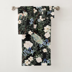 Elégante aquarelle fleurie décorative attirant l'o