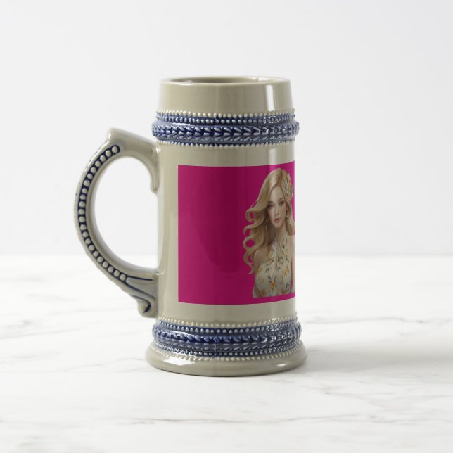 Elégante aquarelle florale Bliss Mug (Gauche)
