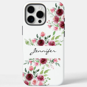Elégante aquarelle florale Rose iPhone / coque ipa