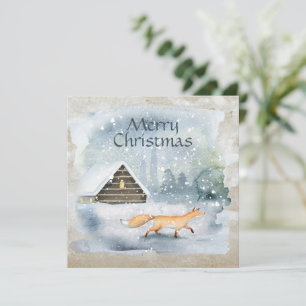 Elégante aquarelle Joyeuse carte de Noël