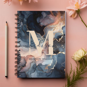 Elégante aquarelle Monogramme de marbre Abstrait