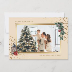 Elégante aquarelle photo Cartes de Noël