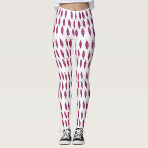 Elégante aquarelle plumes Leggings personnalisés