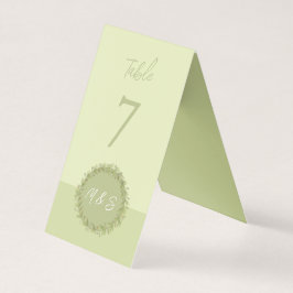 Elégante aquarelle verte de couronne personnalisée