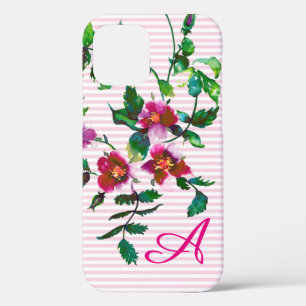Elegante Aquarellfarbe mit Monogramm Case-Mate iPhone Hülle