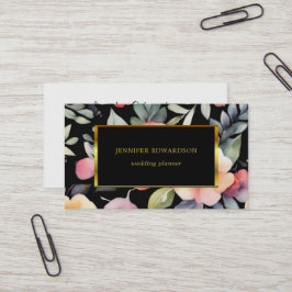 Elegante Aquarellfarben-Blume boho beruflich Visitenkarte