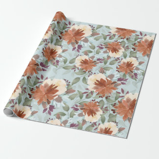 Elegante Aquarellfarben-Blume Geschenkpapier