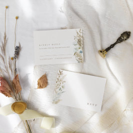 Elegante Aquarellfarben Blume Pampas Grass RSVP Ka Karte