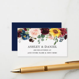 Elegante Aquarellfarben gemischte Blütenfarben Begleitkarte